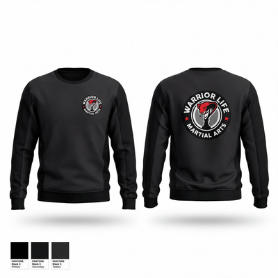 Warrior Life Martial Arts 52634622 Crew Neck Sweatshirt - 1