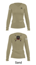 HHC 1ST BN 65TH INF REG 37027078 Women's Long Sleeve V-neck Shirt - 97