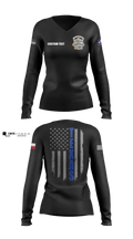 El Paso Community College Law Enforcement Training Academy Class 105 Women's Long Sleeve V-neck Shirt - 6