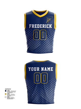 Mens Basketball Jersey, Frederick, Men's Basketball, Teamtime, Team time, sublimation, custom sports apparel, team uniforms, spirit wear, spiritwear, sports uniforms, custom shirts, team store, custom team store, fundraiser sports, apparel fundraiser