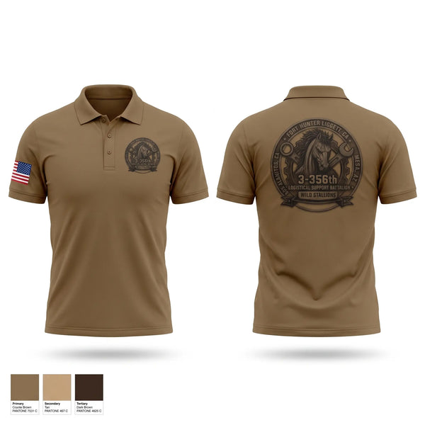 Short Sleeve Performance Polo, 3-356 LSB (Wild Stallions), Army, Teamtime, Team time, sublimation, custom sports apparel, team uniforms, spirit wear, spiritwear, sports uniforms, custom shirts, team store, custom team store, fundraiser sports, apparel fundraiser