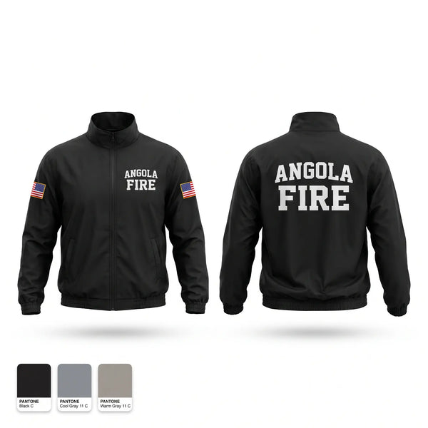 Windbreaker, Angola Fire, Fire Department, Teamtime, Team time, sublimation, custom sports apparel, team uniforms, spirit wear, spiritwear, sports uniforms, custom shirts, team store, custom team store, fundraiser sports, apparel fundraiser