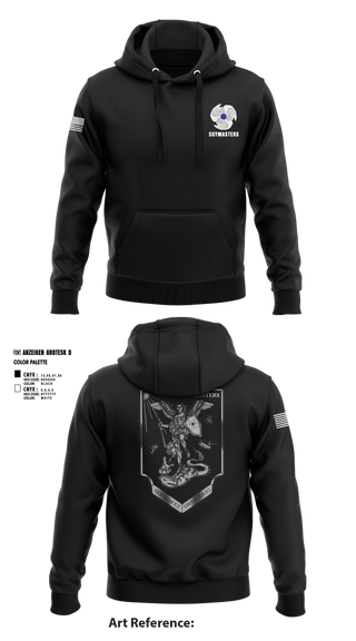 Hoodie, 1-222 Aviaition Regiment, Army, Teamtime, Team time, sublimation, custom sports apparel, team uniforms, spirit wear, spiritwear, sports uniforms, custom shirts, team store, custom team store, fundraiser sports, apparel fundraiser