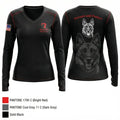 Ronin K9 Services 89758099 Women's Long Sleeve V-neck Shirt - 1