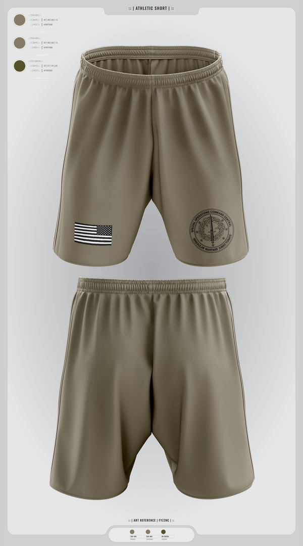 Athletic Shorts With Pockets, SOCCENT IWD, Army, Teamtime, Team time, sublimation, custom sports apparel, team uniforms, spirit wear, spiritwear, sports uniforms, custom shirts, team store, custom team store, fundraiser sports, apparel fundraiser