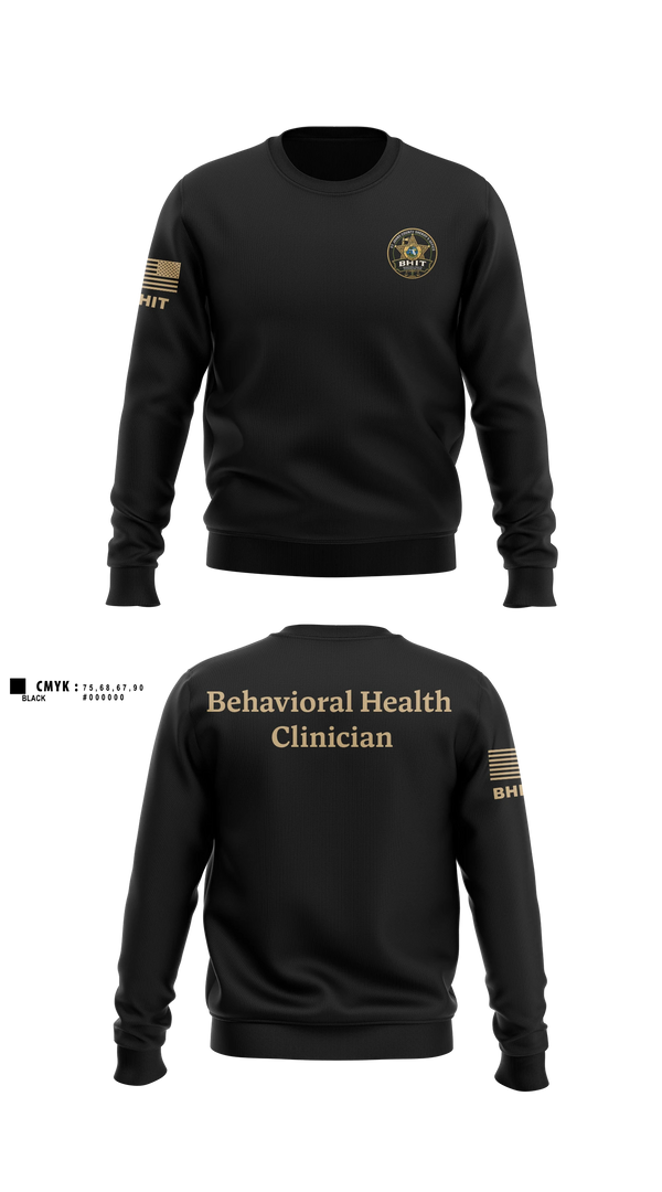 Crew Neck Sweatshirt, BHIT, Police, Teamtime, Team time, sublimation, custom sports apparel, team uniforms, spirit wear, spiritwear, sports uniforms, custom shirts, team store, custom team store, fundraiser sports, apparel fundraiser