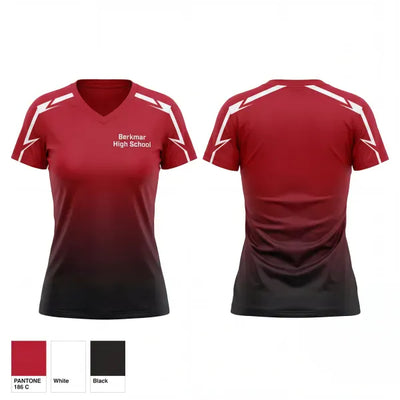 Berkmar High School 85278454 Women's Short Sleeve V-neck Shirt - 1