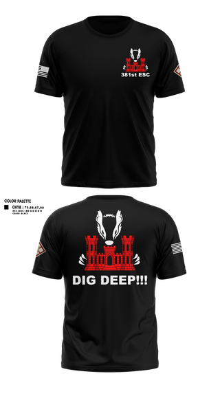Old School Cotton Feel Shirt, 381 EN CO, Army, Teamtime, Team time, sublimation, custom sports apparel, team uniforms, spirit wear, spiritwear, sports uniforms, custom shirts, team store, custom team store, fundraiser sports, apparel fundraiser