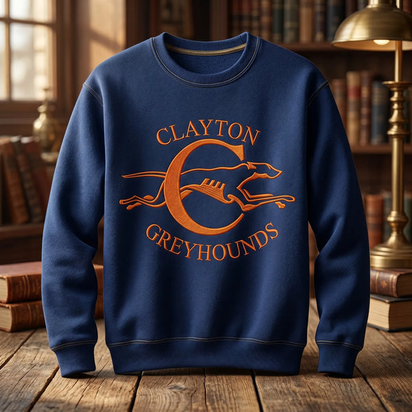 Crew Neck Sweatshirt, Clayton High School Wrestling, Wrestling, Teamtime, Team time, sublimation, custom sports apparel, team uniforms, spirit wear, spiritwear, sports uniforms, custom shirts, team store, custom team store, fundraiser sports, apparel fundraiser