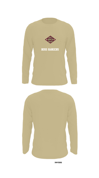 Long Sleeve Performance Shirt, Ross Rangers, Army, Teamtime, Team time, sublimation, custom sports apparel, team uniforms, spirit wear, spiritwear, sports uniforms, custom shirts, team store, custom team store, fundraiser sports, apparel fundraiser