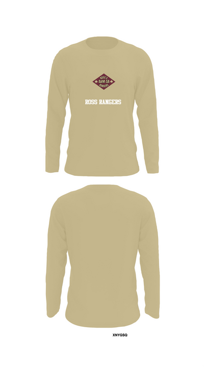 Ross Rangers 12757197 Long Sleeve Performance Shirt 92