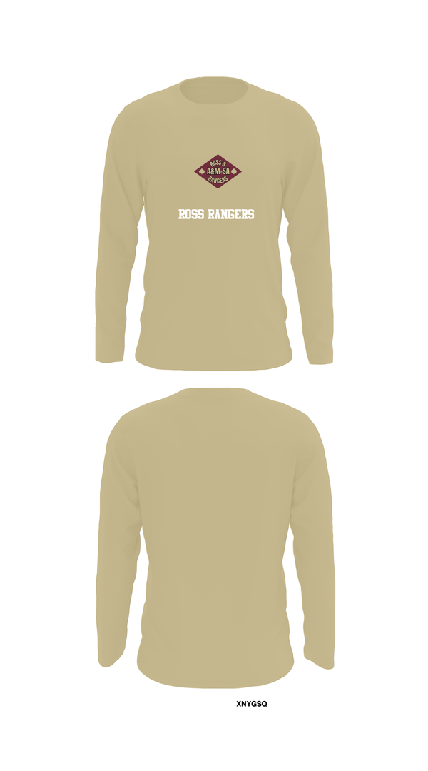 Long Sleeve Performance Shirt, Ross Rangers, Army, Teamtime, Team time, sublimation, custom sports apparel, team uniforms, spirit wear, spiritwear, sports uniforms, custom shirts, team store, custom team store, fundraiser sports, apparel fundraiser