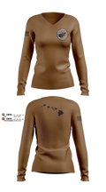 SDVT1 16421218 Women's Long Sleeve V-neck Shirt - 2