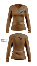 SDVT1 16421218 Women's Long Sleeve V-neck Shirt - 2