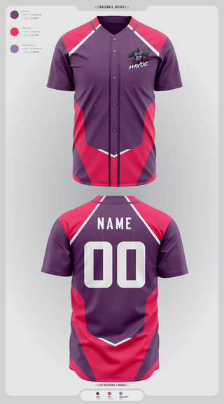 Full Button Baseball Jersey, West texas Havoc, Baseball, Teamtime, Team time, sublimation, custom sports apparel, team uniforms, spirit wear, spiritwear, sports uniforms, custom shirts, team store, custom team store, fundraiser sports, apparel fundraiser