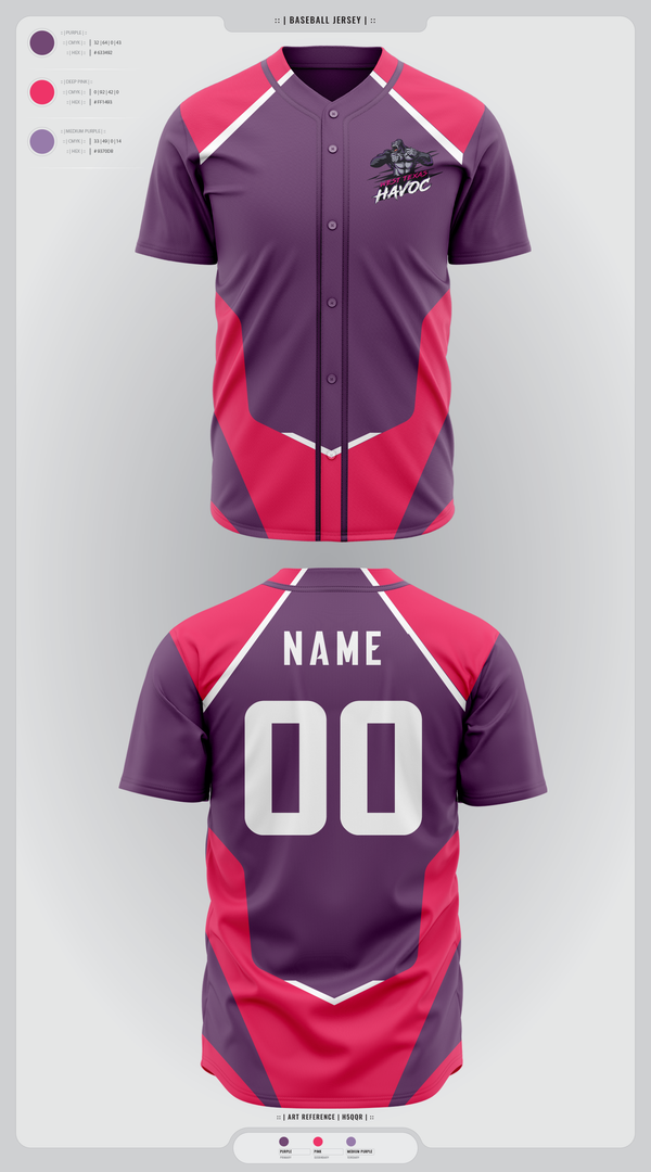 Full Button Baseball Jersey, West texas Havoc, Baseball, Teamtime, Team time, sublimation, custom sports apparel, team uniforms, spirit wear, spiritwear, sports uniforms, custom shirts, team store, custom team store, fundraiser sports, apparel fundraiser