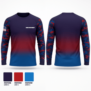 Long Sleeve Performance Shirt, 163rd detatchment, Army, Teamtime, Team time, sublimation, custom sports apparel, team uniforms, spirit wear, spiritwear, sports uniforms, custom shirts, team store, custom team store, fundraiser sports, apparel fundraiser