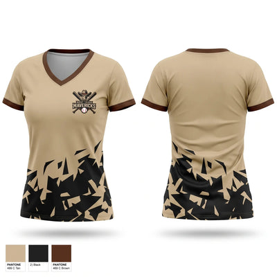 West Texas Mavericks Women's Short Sleeve V-neck Shirt - 1
