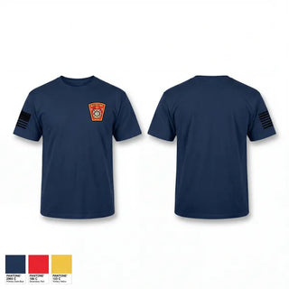 Old School Cotton Feel Shirt, Wayne Township Volunteer Fire Department, Fire Department, Teamtime, Team time, sublimation, custom sports apparel, team uniforms, spirit wear, spiritwear, sports uniforms, custom shirts, team store, custom team store, fundraiser sports, apparel fundraiser