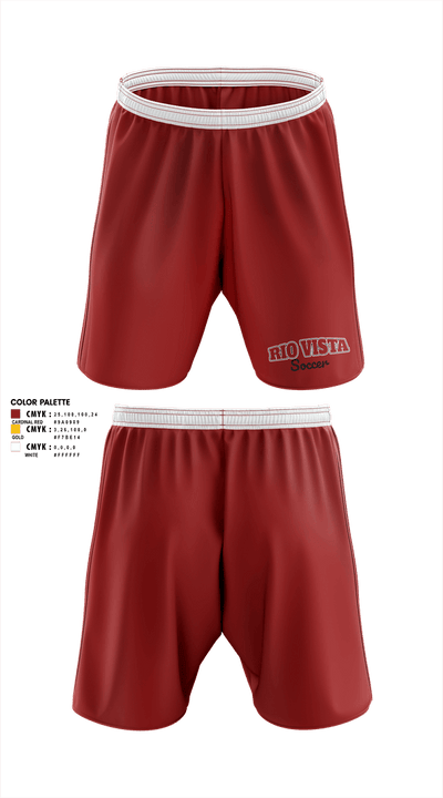 Rio Vista Rams 73622593 Mens Soccer Shorts - 1