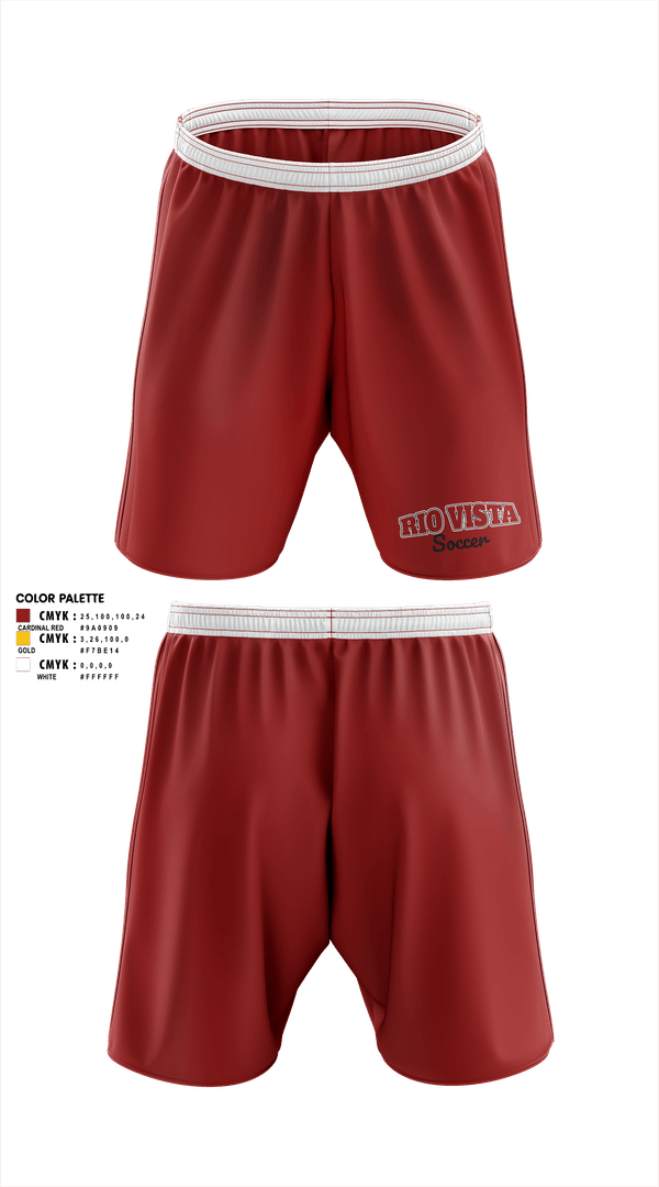 Mens Soccer Shorts, Rio Vista Rams, Men's Soccer, Teamtime, Team time, sublimation, custom sports apparel, team uniforms, spirit wear, spiritwear, sports uniforms, custom shirts, team store, custom team store, fundraiser sports, apparel fundraiser