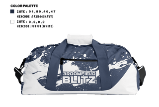 Duffle Bag, Broomfield Blitz, , Teamtime, Team time, sublimation, custom sports apparel, team uniforms, spirit wear, spiritwear, sports uniforms, custom shirts, team store, custom team store, fundraiser sports, apparel fundraiser