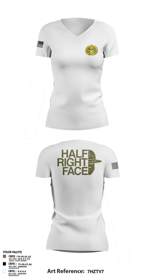 Womens Short Sleeve Vneck Shirt, C Co 2/397th, Army, Teamtime, Team time, sublimation, custom sports apparel, team uniforms, spirit wear, spiritwear, sports uniforms, custom shirts, team store, custom team store, fundraiser sports, apparel fundraiser