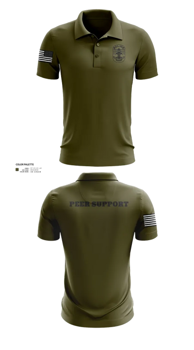 LMPD PEER SUPPORT 60613190 Short Sleeve Performance Polo - 52