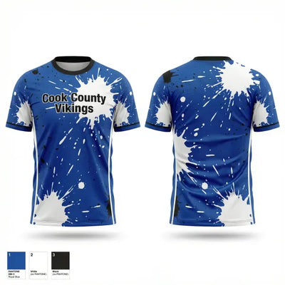 Cook County Vikings 20533117 Soft Poly Tee Cotton Like Feel - 1