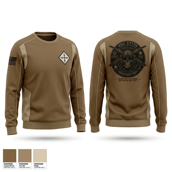 Crew Neck Sweatshirt, HSC 777th, Army, Teamtime, Team time, sublimation, custom sports apparel, team uniforms, spirit wear, spiritwear, sports uniforms, custom shirts, team store, custom team store, fundraiser sports, apparel fundraiser