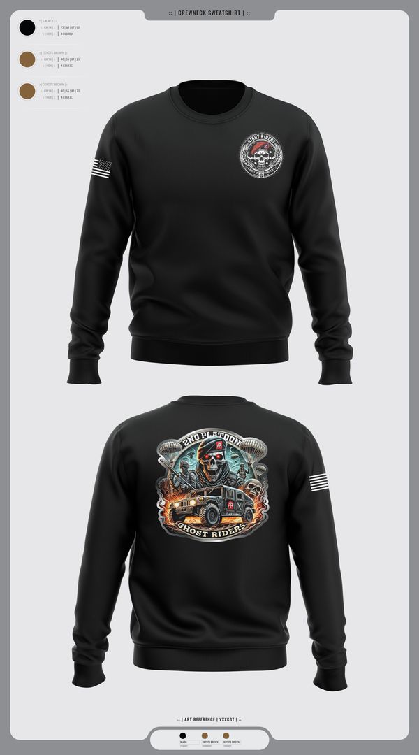 Crew Neck Sweatshirt, Ghost Riders, , Teamtime, Team time, sublimation, custom sports apparel, team uniforms, spirit wear, spiritwear, sports uniforms, custom shirts, team store, custom team store, fundraiser sports, apparel fundraiser