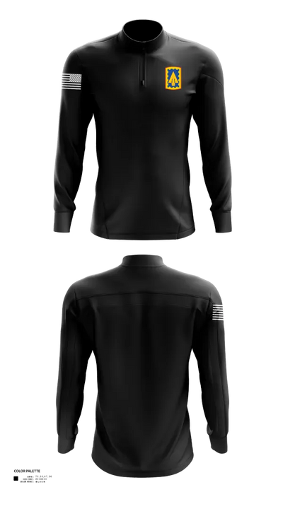 108th Air Defense Artillery Brigade 44392598 Quarter Zip Jacket - 40