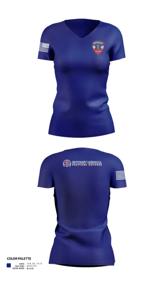 Womens Short Sleeve Vneck Shirt, Entrust Medical Services Express, EMS/EMT, Teamtime, Team time, sublimation, custom sports apparel, team uniforms, spirit wear, spiritwear, sports uniforms, custom shirts, team store, custom team store, fundraiser sports, apparel fundraiser