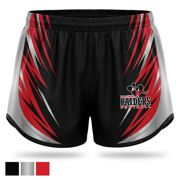 Womens Shorts, Racine Raiders, , Teamtime, Team time, sublimation, custom sports apparel, team uniforms, spirit wear, spiritwear, sports uniforms, custom shirts, team store, custom team store, fundraiser sports, apparel fundraiser