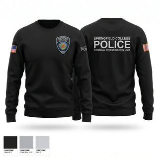 Crew Neck Sweatshirt, Springfield College Police, Police, Teamtime, Team time, sublimation, custom sports apparel, team uniforms, spirit wear, spiritwear, sports uniforms, custom shirts, team store, custom team store, fundraiser sports, apparel fundraiser
