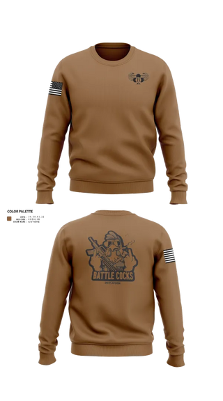 Crew Neck Sweatshirt, BATTLECOCKS, Boldsteel, 2-32 Far., , Teamtime, Team time, sublimation, custom sports apparel, team uniforms, spirit wear, spiritwear, sports uniforms, custom shirts, team store, custom team store, fundraiser sports, apparel fundraiser