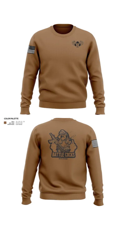 BATTLECOCKS, Boldsteel, 2-32 Far. 8081445 Crew Neck Sweatshirt - 110