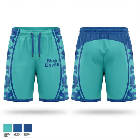 Athletic Shorts With Pockets, Blue Devils, Baseball, Teamtime, Team time, sublimation, custom sports apparel, team uniforms, spirit wear, spiritwear, sports uniforms, custom shirts, team store, custom team store, fundraiser sports, apparel fundraiser