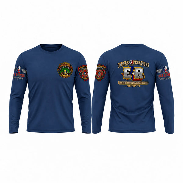 Long Sleeve Performance Shirt, Station 2, Fire Department, Teamtime, Team time, sublimation, custom sports apparel, team uniforms, spirit wear, spiritwear, sports uniforms, custom shirts, team store, custom team store, fundraiser sports, apparel fundraiser