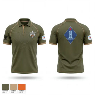 Short Sleeve Performance Polo, Chicago Police Area 1 PRT, Police, Teamtime, Team time, sublimation, custom sports apparel, team uniforms, spirit wear, spiritwear, sports uniforms, custom shirts, team store, custom team store, fundraiser sports, apparel fundraiser