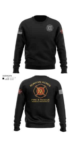 Crew Neck Sweatshirt, RUNYAN ACRES FIRE DEPARTMENT, , Teamtime, Team time, sublimation, custom sports apparel, team uniforms, spirit wear, spiritwear, sports uniforms, custom shirts, team store, custom team store, fundraiser sports, apparel fundraiser