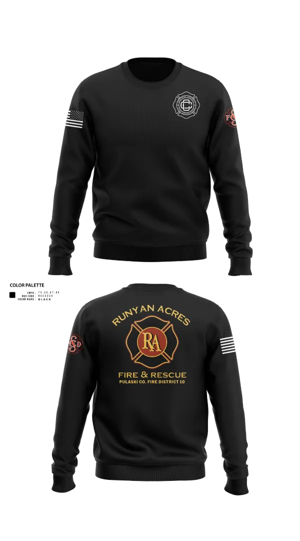 Crew Neck Sweatshirt, RUNYAN ACRES FIRE DEPARTMENT, , Teamtime, Team time, sublimation, custom sports apparel, team uniforms, spirit wear, spiritwear, sports uniforms, custom shirts, team store, custom team store, fundraiser sports, apparel fundraiser