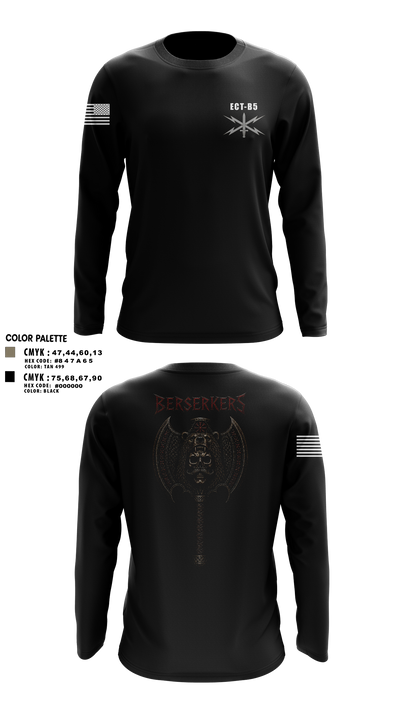 11th Cyber BN 22595859 Long Sleeve Performance Shirt 120