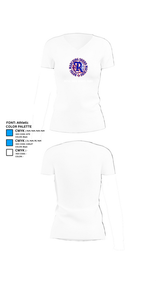 Womens Short Sleeve Vneck Shirt, Royal High School Band, Spirit Store, Teamtime, Team time, sublimation, custom sports apparel, team uniforms, spirit wear, spiritwear, sports uniforms, custom shirts, team store, custom team store, fundraiser sports, apparel fundraiser