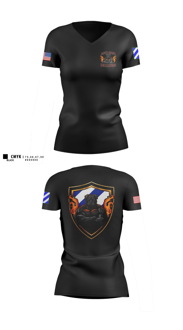 Womens Short Sleeve Vneck Shirt, DSTB, 3DSB, Army, Teamtime, Team time, sublimation, custom sports apparel, team uniforms, spirit wear, spiritwear, sports uniforms, custom shirts, team store, custom team store, fundraiser sports, apparel fundraiser