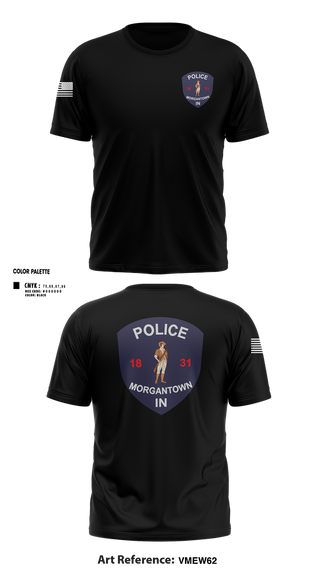 Short Sleeve Performance Shirt, Morgantown Police Department, Police, Teamtime, Team time, sublimation, custom sports apparel, team uniforms, spirit wear, spiritwear, sports uniforms, custom shirts, team store, custom team store, fundraiser sports, apparel fundraiser