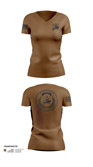 Womens Short Sleeve Vneck Shirt, Special Boat Training Command, Navy, Teamtime, Team time, sublimation, custom sports apparel, team uniforms, spirit wear, spiritwear, sports uniforms, custom shirts, team store, custom team store, fundraiser sports, apparel fundraiser