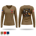 UUVRON THREE FCPOA 64658726 Women's Long Sleeve V-neck Shirt - 1