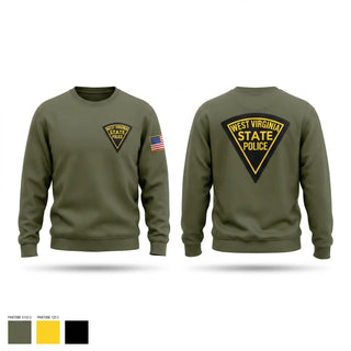 Crew Neck Sweatshirt, West Virginia State Police, Police, Teamtime, Team time, sublimation, custom sports apparel, team uniforms, spirit wear, spiritwear, sports uniforms, custom shirts, team store, custom team store, fundraiser sports, apparel fundraiser