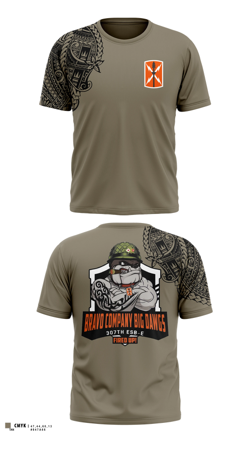 Short Sleeve Performance Shirt, Bravo 307th ESBE, Army, Teamtime, Team time, sublimation, custom sports apparel, team uniforms, spirit wear, spiritwear, sports uniforms, custom shirts, team store, custom team store, fundraiser sports, apparel fundraiser